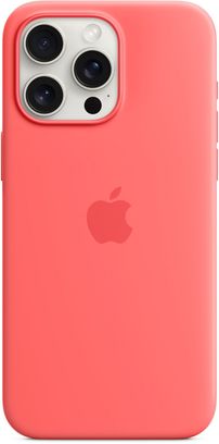 Чехол Silicone Case with MagSafe iPhone 15 Pro Max Guava - фото 2