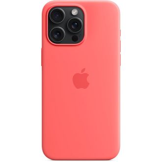 Чехол Silicone Case with MagSafe iPhone 15 Pro Max Guava - фото 1