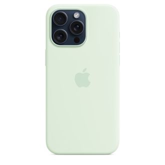 Чохол Silicone Case with MagSafe iPhone 15 Pro Max Soft Mint - фото 3