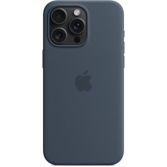 Чехол Silicone Case with MagSafe iPhone 15 Pro Max Storm Blue - фото 1