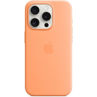Чохол Silicone Case with MagSafe iPhone 15 Pro Orange Sorbet - фото 1