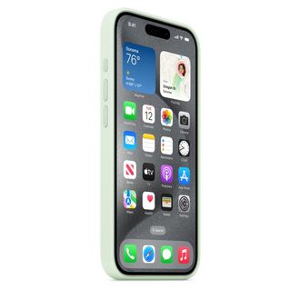 Чохол Silicone Case with MagSafe iPhone 15 Pro Soft Mint - фото 3