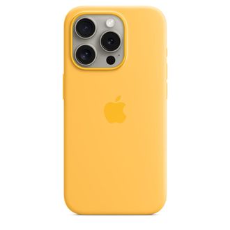 Чохол Silicone Case with MagSafe iPhone 15 Pro Sunshine - фото 1