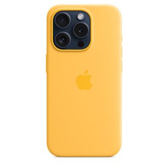 Чохол Silicone Case with MagSafe iPhone 15 Pro Sunshine - фото 2