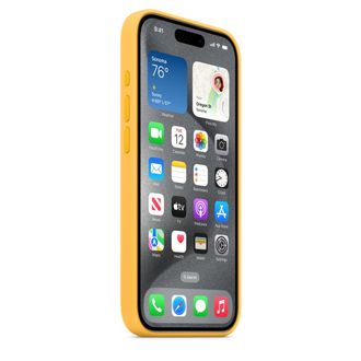 Чохол Silicone Case with MagSafe iPhone 15 Pro Sunshine - фото 3
