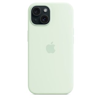 Чехол Silicone Case with MagSafe iPhone 15 Soft Mint - фото 2