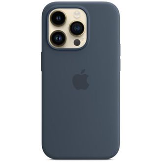 Чехол silicone with magsafe Case iphone 14 Pro Stormblue - фото 1