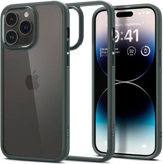 Чохол Spigen для iPhone 14 Pro Max - Ultra Hybrid, Abyss Green ACS04821 - фото 1