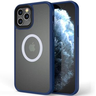 Чохол TPU+PC Metal Buttons with MagSafe 13 Pro (6.1") - blue - фото 2 Чохол TPU+PC Metal Buttons with MagSafe 13 Pro (6.1") - blue - фото 2