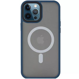 Чохол TPU+PC Metal Buttons with MagSafe 14 Pro (6.1") - blue - фото 1 Чохол TPU+PC Metal Buttons with MagSafe 14 Pro (6.1") - blue - фото 1