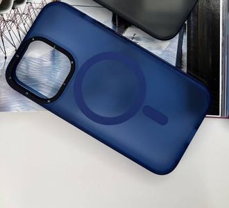 Чехол TPU+PC Metal Buttons with MagSafe iPhone 12/12 Pro - blue - фото 2 Чехол TPU+PC Metal Buttons with MagSafe iPhone 12/12 Pro - blue - фото 2