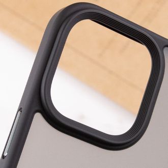 Чохол TPU+PC Metal Buttons with MagSafe iPhone 15 (6.1) - black - фото 2