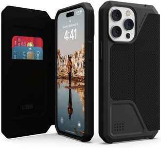 Чохол UAG для Apple iPhone 14 Pro Metropolis, Kevlar Black (114046113940) - фото 1
