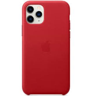 Шкіряний чехол  Leather Case iPhone 11 Pro Max Red - фото 1