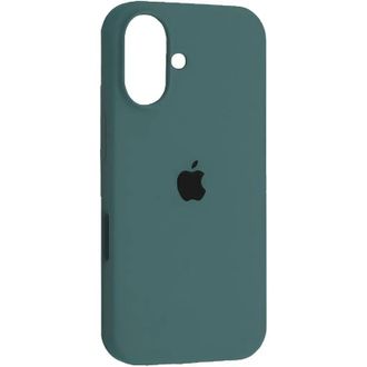 Чехол Silicone Case Full Protective (AA) для Apple iPhone 16 (6.1") (Зеленый/Cactus) - фото 1