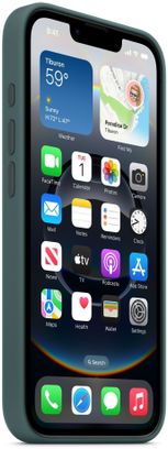 Чехол Silicone Case with MagSafe iPhone 16e Lake Green - фото 3