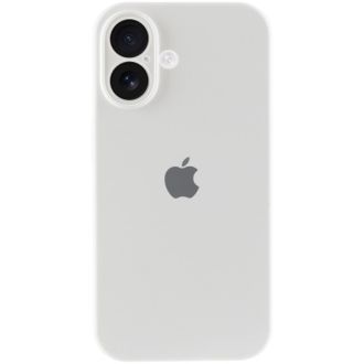 Чехол Silicone Case Full Protective (AA) для Apple iPhone 16 Plus (6.7") (Белый/White) - фото 1
