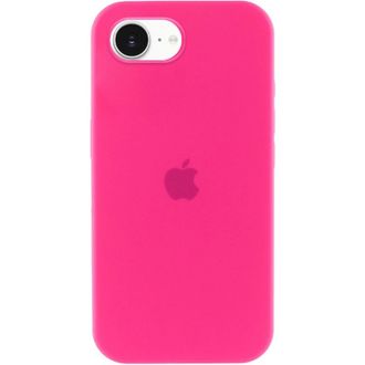 Чехол Silicone Case Full Protective (AA) для Apple iPhone 16e (6.1") (Розовый / Barbie pink) - фото 1