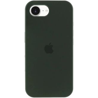 Чехол Silicone Case Full Protective (AA) для Apple iPhone 16e (6.1") (Зеленый/Cyprus Green) - фото 1