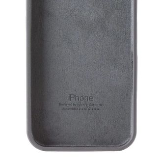 Чехол Silicone Case Full Protective (AA) для Apple iPhone 16e (6.1") (Серый/Dark Gray) - фото 3