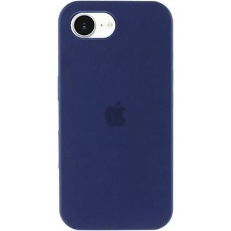 Чехол Silicone Case Full Protective (AA) для Apple iPhone 16e (6.1") (Синий/Deep navy) - фото 1