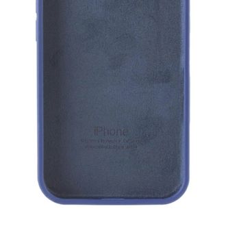 Чехол Silicone Case Full Protective (AA) для Apple iPhone 16e (6.1") (Синий/Deep navy) - фото 3