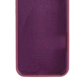 Чехол Silicone Case Full Protective (AA) для Apple iPhone 16e (6.1") (Бордовый/Plum) - фото 3