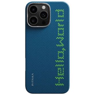 Чехол Pitaka Tactile Woven Case Hello World for iPhone 16 Pro (KI1602HWT) - фото 1 Чехол Pitaka Tactile Woven Case Hello World for iPhone 16 Pro (KI1602HWT) - фото 1