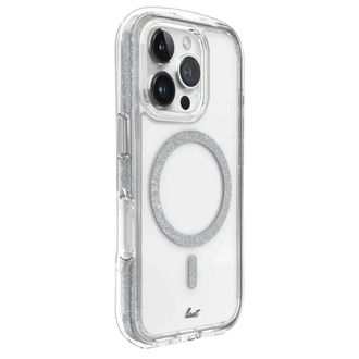 Чохол LAUT AERO SPARKLE case with MagSafe for iPhone 16 Pro Max - Crystal-silver (L_IP24D_AS_SL) - фото 2