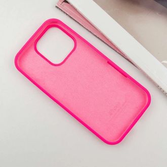 Чохол Silicone Case Full Protective (AA) для Apple iPhone 16 Pro (6.3") (Рожевий / Barbie pink) - фото 3