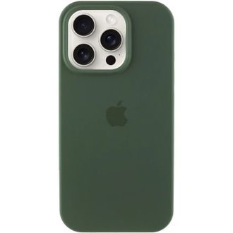 Чохол Silicone Case Full Protective (AA) для Apple iPhone 16 Pro (6.3") (Зелений / Cyprus Green) - фото 1