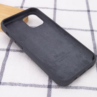 Чехол Silicone Case Full Protective (AA) для Apple iPhone 16 Pro (6.3") (Серый/Dark Gray) - фото 3