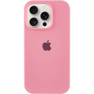 Чохол Silicone Case Full Protective (AA) для Apple iPhone 16 Pro Max (6.9") (Рожевий / Light pink) - фото 1