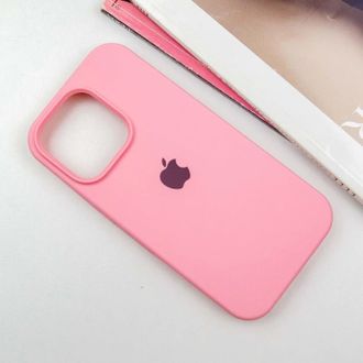 Чохол Silicone Case Full Protective (AA) для Apple iPhone 16 Pro Max (6.9") (Рожевий / Light pink) - фото 2