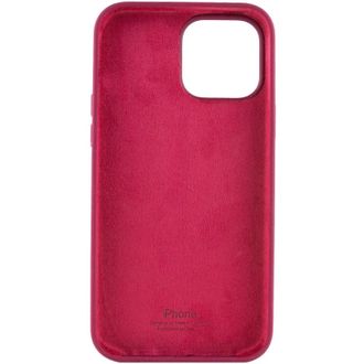 Чехол Silicone Case Full Protective (AA) для Apple iPhone 16 Pro Max (6.9") (Бордовый/Maroon) - фото 3