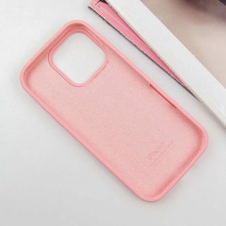 Чохол Silicone Case Full Protective (AA) для Apple iPhone 16 Pro (6.3") (Рожевий / Pink) - фото 3