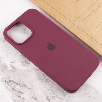Чехол Silicone Case Full Protective (AA) для Apple iPhone 16 Pro Max (6.9") (Бордовый/Plum) - фото 2