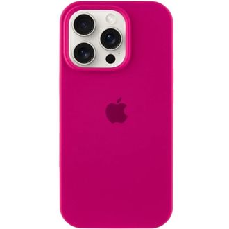Чохол Silicone Case Full Protective (AA) для Apple iPhone 16 Pro (6.3") (Червоний / Rose Red) - фото 1