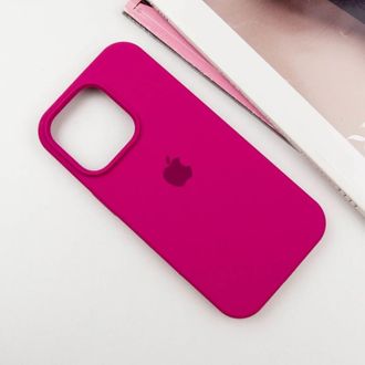 Чохол Silicone Case Full Protective (AA) для Apple iPhone 16 Pro (6.3") (Червоний / Rose Red) - фото 2