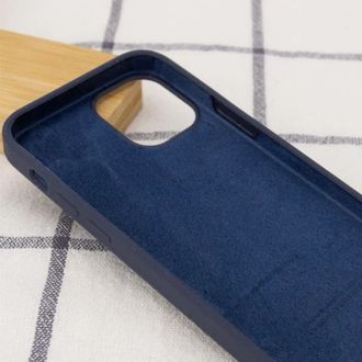 Чохол Silicone Case Full Protective (AA) для Apple iPhone 16 Pro (6.3") (Темно-синій / Midnight blue) - фото 3