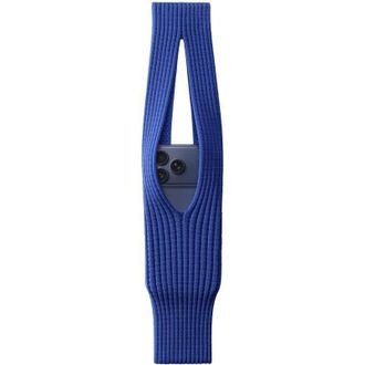В'язана сумка Pleated Pocket для iPhone (Size L) (Blue) - фото 2 В'язана сумка Pleated Pocket для iPhone (Size L) (Blue) - фото 2