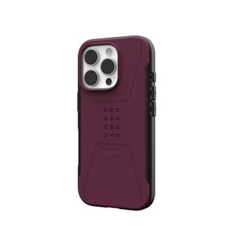 Чехол UAG для iPhone 16 Pro, Civilian Magsafe, Bordeaux (114444119049) - фото 3