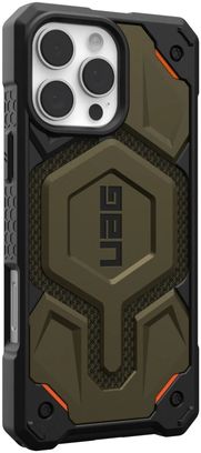Чехол UAG для iPhone 16 Pro Max, Monarch Pro Magsafe, Kevlar Element Green (11445711397b) - фото 2 Чехол UAG для iPhone 16 Pro Max, Monarch Pro Magsafe, Kevlar Element Green (11445711397b) - фото 2