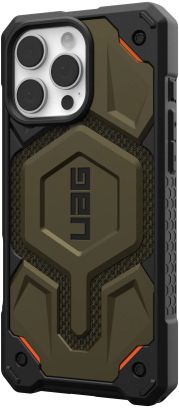 Чехол UAG для iPhone 16 Pro Max, Monarch Pro Magsafe, Kevlar Element Green (11445711397b) - фото 3 Чехол UAG для iPhone 16 Pro Max, Monarch Pro Magsafe, Kevlar Element Green (11445711397b) - фото 3