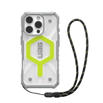 Чехол+ремешок UAG для iPhone 16 Pro, Pathfinder Clear Magsafe, Active Neon Lanyard (1144641bv01) - фото 1 Чехол+ремешок UAG для iPhone 16 Pro, Pathfinder Clear Magsafe, Active Neon Lanyard (1144641bv01) - фото 1