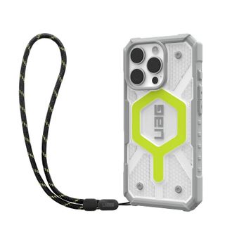 Чехол+ремешок UAG для iPhone 16 Pro, Pathfinder Clear Magsafe, Active Neon Lanyard (1144641bv01) - фото 2 Чехол+ремешок UAG для iPhone 16 Pro, Pathfinder Clear Magsafe, Active Neon Lanyard (1144641bv01) - фото 2