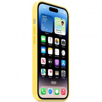 Чохол Silicone Case with MagSafe iPhone 14 Pro Canary Yellow - фото 3