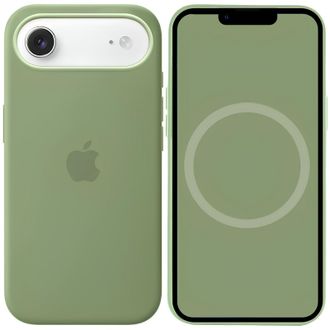 Чохол Silicone Case with MagSafe iPhone 17 Air light moss - фото 1