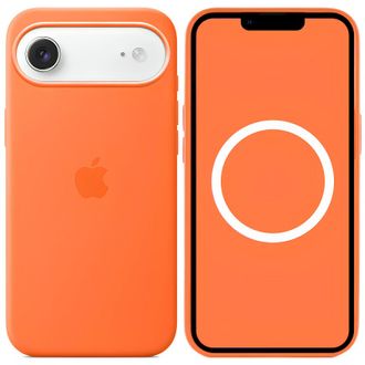 Чехол Silicone Case with MagSafe iPhone 17 Air orange - фото 1