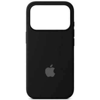 Чохол Silicone Case with MagSafe + Button iPhone 17 Pro Black - фото 1